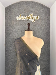 Pure Muga Cotton Parrot Paithani Saree