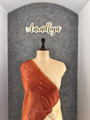 Pure Muga Cotton Parrot Paithani Saree