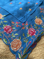 Matka Silk Floral Embroidered Border Saree