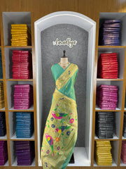 Pure Kanchipuram Paithani Silk Parrot Design Saree