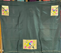 Pure Kanchipuram Paithani Silk Parrot Design Saree