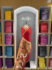 Premium Soft Pure Linen Silk Rajhans Saree