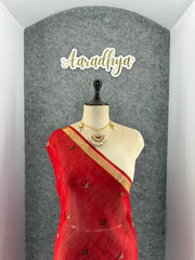 Premium Soft Pure Linen Silk Rajhans Saree