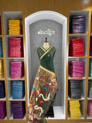 Premium Soft Pure Linen Silk Rajhans Saree