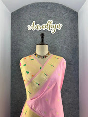 Floral Meena Zari Pallu Paithani Silk Saree