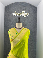 Floral Meena Zari Pallu Paithani Silk Saree