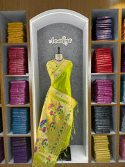 Floral Meena Zari Pallu Paithani Silk Saree