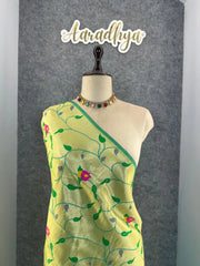 Floral Meena Zari Pallu Paithani Silk Saree