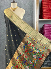 Paithani Weaving Premium Meenakari Heavy Dupatta