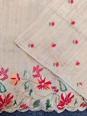 Elegant Matka Silk Embroidered Saree
