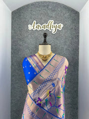 All Over Jaal Weaving Brocket Paithani Soft Silk Saree