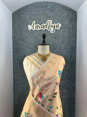 All Over Jaal Weaving Brocket Paithani Soft Silk Saree