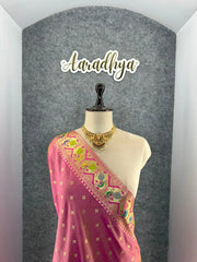 Rajwadi Mor Paithani Zari Butti Saree