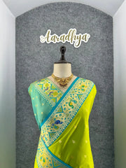 Rajwadi Mor Paithani Zari Butti Saree