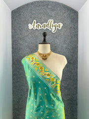 Rajwadi Mor Paithani Zari Butti Saree