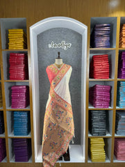 Rajwadi Mor Paithani Zari Butti Saree