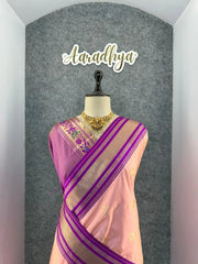 Traditional Paithani Kadiyal Border Saree