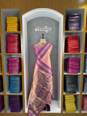 Traditional Paithani Kadiyal Border Saree