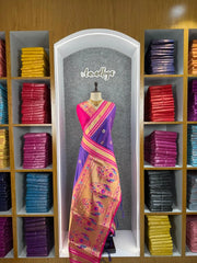 Traditional Paithani Kadiyal Border Saree