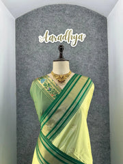 Traditional Paithani Kadiyal Border Saree