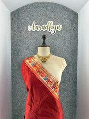 Traditional Paithani Kadiyal Border Saree