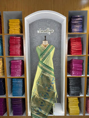 Traditional Paithani Kadiyal Border Saree