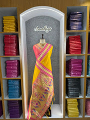 Traditional Paithani Kadiyal Border Saree