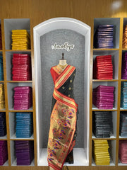 Traditional Paithani Kadiyal Border Saree