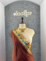 Traditional Paithani Kadiyal Border Saree
