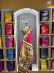 Traditional Paithani Kadiyal Border Saree