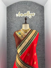 Traditional Paithani Kadiyal Border Saree