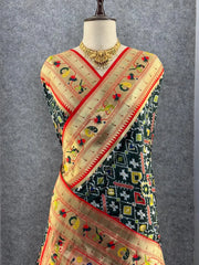 Traditional Kanchivaram Patola Paithani Silk Saree