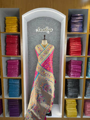 Traditional Kanchivaram Patola Paithani Silk Saree
