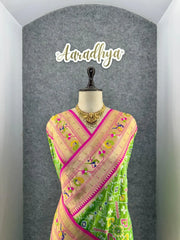 Traditional Kanchivaram Patola Paithani Silk Saree