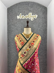 Traditional Kanchivaram Patola Paithani Silk Saree