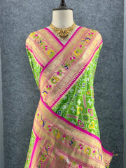 Traditional Kanchivaram Patola Paithani Silk Saree