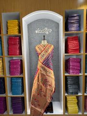 Traditional Kanchivaram Patola Paithani Silk Saree