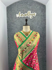 Traditional Kanchivaram Patola Paithani Silk Saree