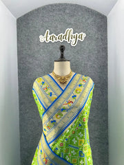 Traditional Kanchivaram Patola Paithani Silk Saree