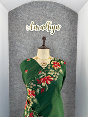 Elegant Matka Silk Embroidered Saree