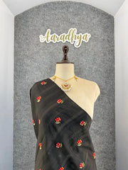 Elegant Matka Silk Embroidered Saree