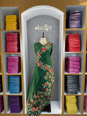 Elegant Matka Silk Embroidered Saree