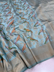 Banarasi Khadi Georgette Trending Saree