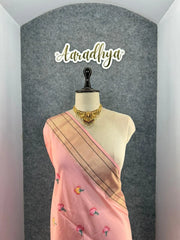 Soft Tussar Silk Pastel Paithani Saree