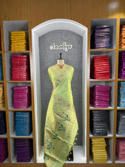 Soft Tussar Silk Pastel Paithani Saree