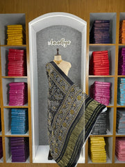 Premium Pure Gaji Silk Bandhani Dupatta