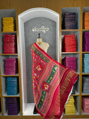 Animal Design Pure Gaji Silk Patola Dupatta
