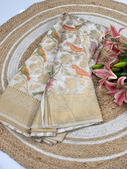 Banarasi Khadi Georgette Trending Saree
