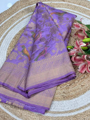 Banarasi Khadi Georgette Trending Saree