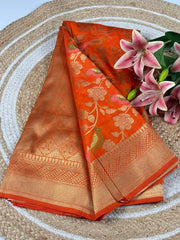 Banarasi Khadi Georgette Trending Saree